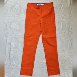 Gretchen Scott Gripeless Pull On Pants Womens Small Tangerine